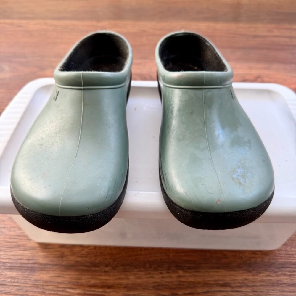 Sloggers Green Waterproof Garden Clogs Slip Resistant Mule Shoes Size 7